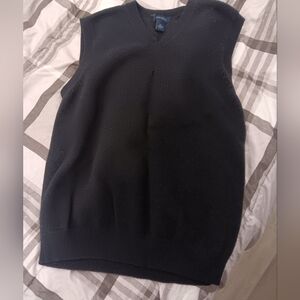 Black  Sweater Vest By Club Room Size Medium 100% Lambs Wool